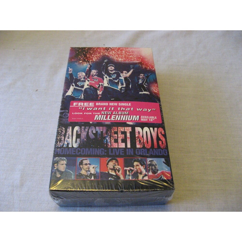 Backstreet Boys - Homecoming Live in Orlando VHS, 1999, With Cassette Single NEW